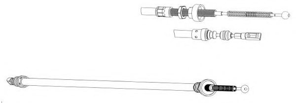 CEF CT02141 Cable, parking brake